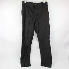 Banana Republic Men's 32x34 Black Classic Fit Flat Front Straight Leg Pants