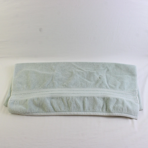 Lot Of 2 Ralph Lauren Solid Blue Bath Towels 100% Cotton 25" x 54.5"