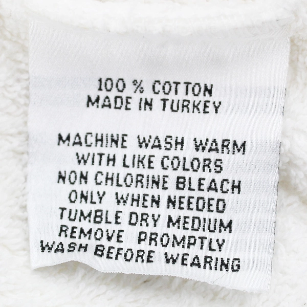 Restoration Hardware Unisex L Luxury White Cotton Long Belted Robe