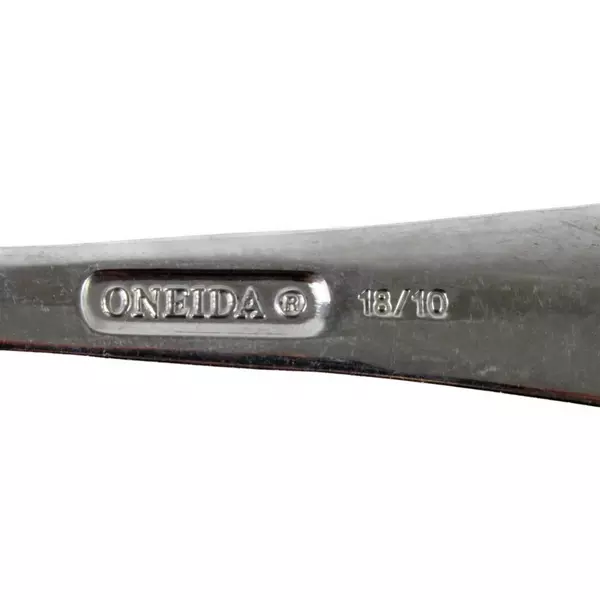 Set of 7 Oneida Satin Garnet Stainless Dinner Forks 8" Flatware