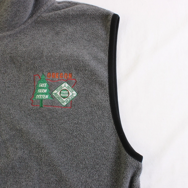 Timberline Colorado Men's M Gray with Oregon Tree Farm System Logo Fleece Vest