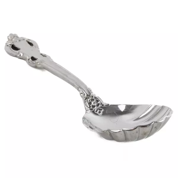 Set of 2 Towle King Arthur Stainless Sugar Shell Spoons 6" Vintage