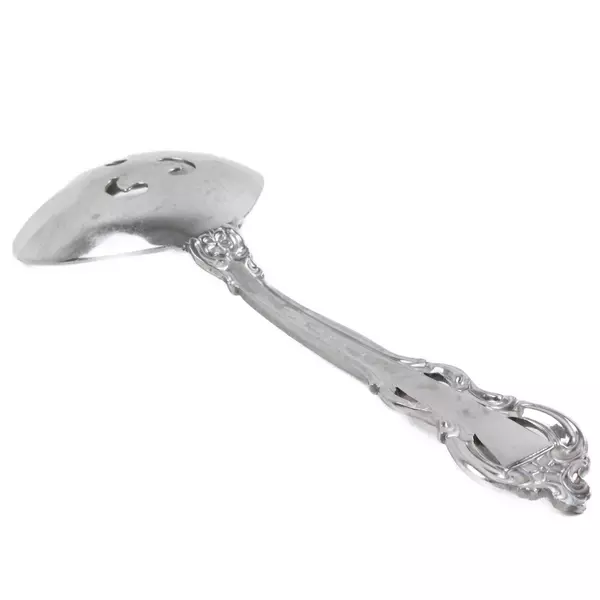 Lot of 2 Towle King Arthur Stainless Pierced Casserole & Shell Serving Spoons