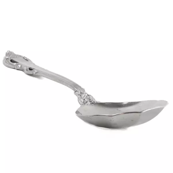 Lot of 2 Towle King Arthur Stainless Pierced Casserole & Shell Serving Spoons