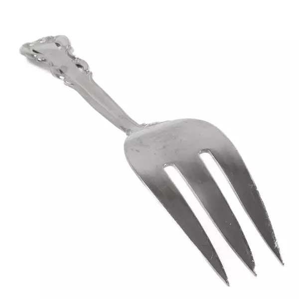 Towle King Arthur Stainless Large Solid Cold Meat Serving Fork 9.25in