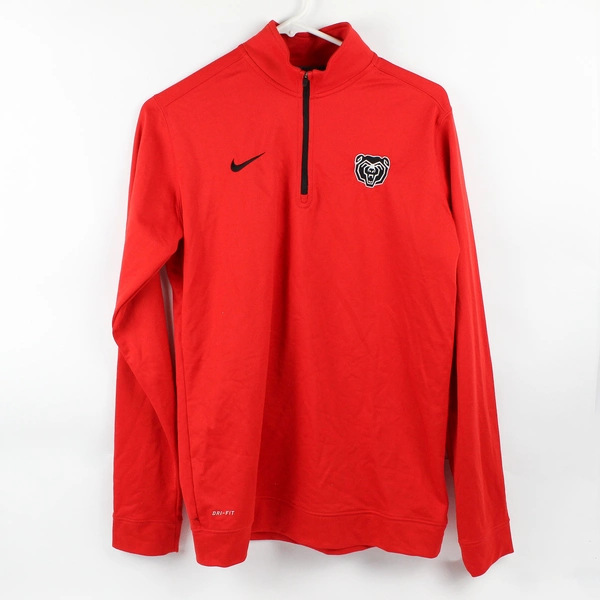 Nike Dri-Fit Grizzlies Red 1/4-Zip Track Jacket Men's Size Medium