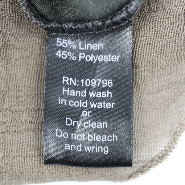 My Pretty Angel Gray & Brown Ruffled Asymmetrical Sleeveless Dress Women's Med