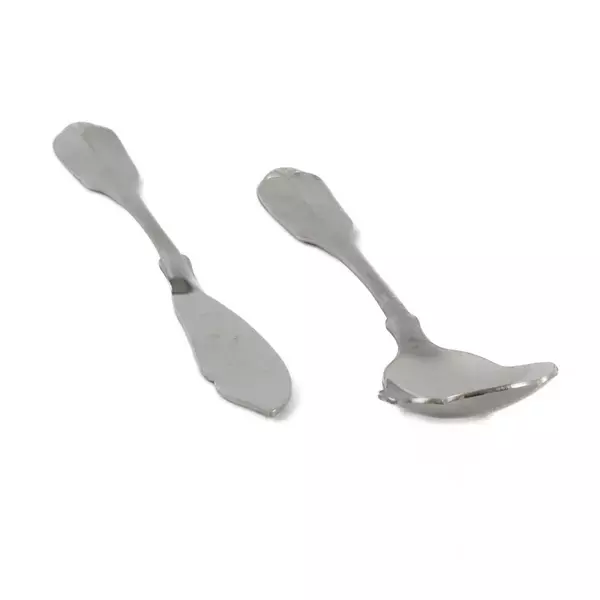 Lot of 2 Oneida Satin Gloria Stainless Sugar Spoon & Flat Handle Master Butter