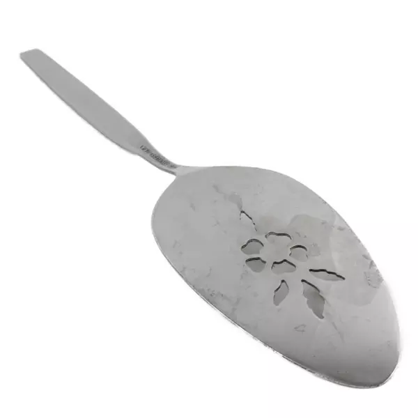 Set of 2 Oneida Vista Stainless Pierced Pie Servers 8.5" 