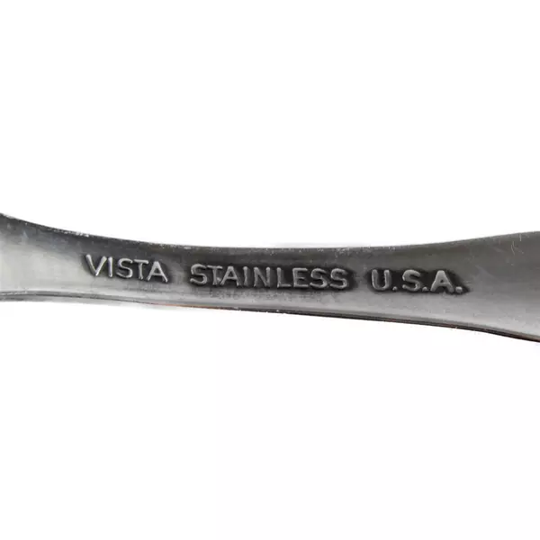 Set of 2 Oneida Vista Stainless Pierced Pie Servers 8.5" 