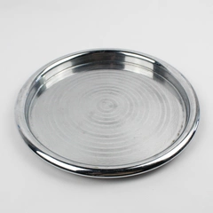 Vintage 1930s Chase Art Deco Chrome Ring Tray 11 3/4"