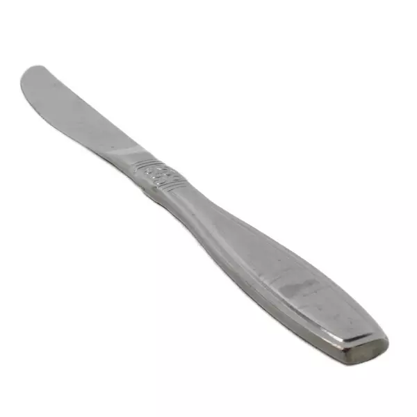 Set of 7 Oneida Vista Modern Stainless Solid Steak Knives 9.5"