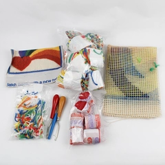 VTG 1981 Latchkits by Betty Wilkinson Rainbow 2751 Partly Complete 20" x 27"