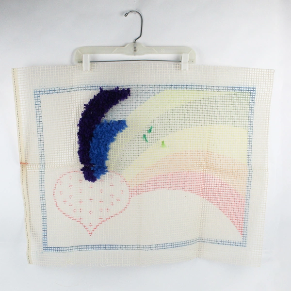VTG 1981 Latchkits by Betty Wilkinson Rainbow 2751 Partly Complete 20" x 27"