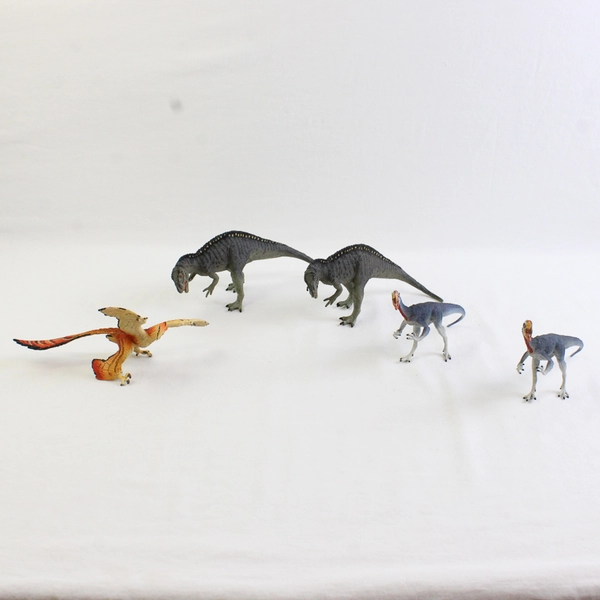 Lot of 5 Carnegie Dinosaur Figurine Toys Years 2001 2004 2006