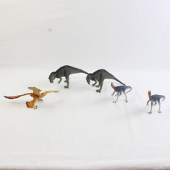 Lot of 5 Carnegie Dinosaur Figurine Toys Years 2001 2004 2006