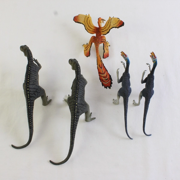 Lot of 5 Carnegie Dinosaur Figurine Toys Years 2001 2004 2006