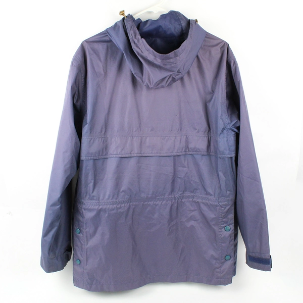 Outback Trading Company Men's S Blue Packable Parka with Hood and Zip Pockets