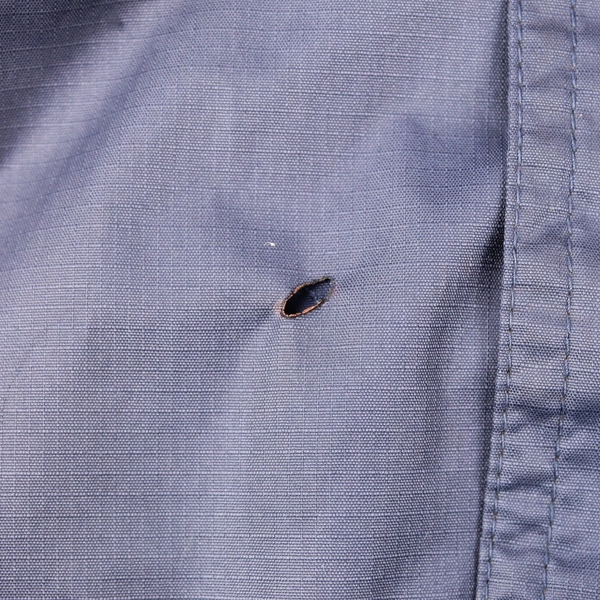 Outback Trading Company Men's S Blue Packable Parka with Hood and Zip Pockets