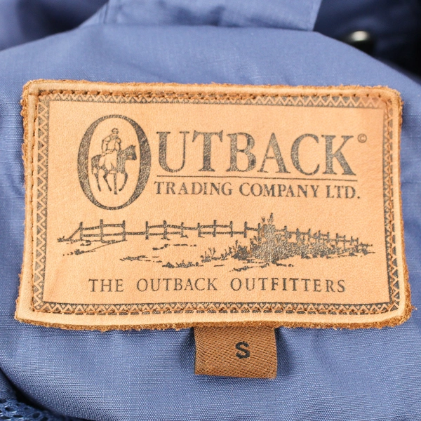 Outback Trading Company Men's S Blue Packable Parka with Hood and Zip Pockets