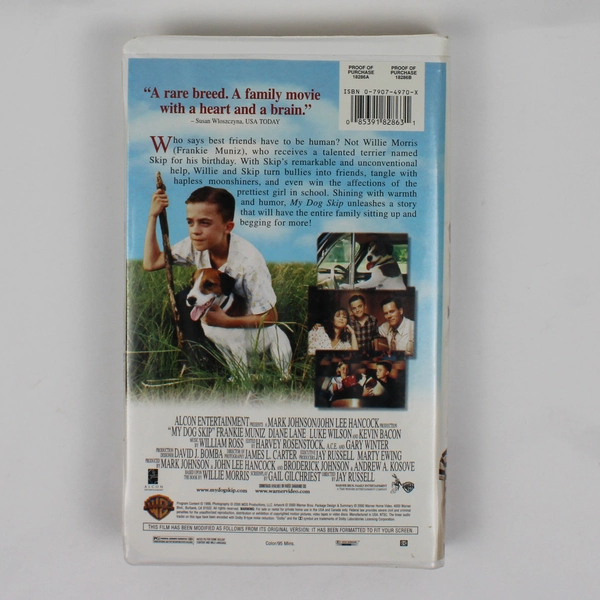 My Dog Skip VHS Tape Family Movie, 2000