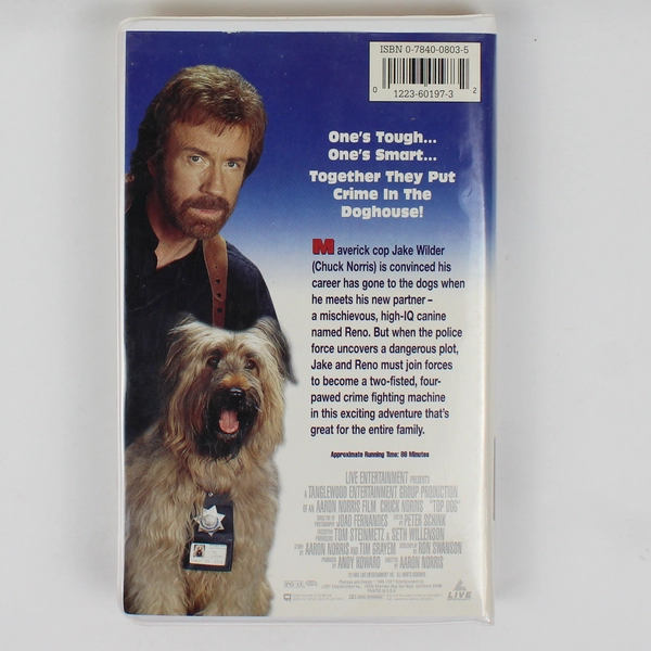 Top Dog VHS Cassette Movie 1995 Chuck Norris