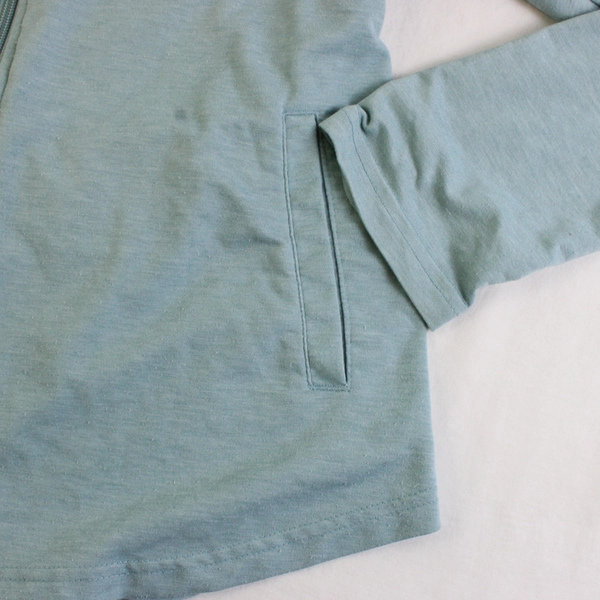 32 Degrees Cool Sweater Women's L Teal Full Zip Hooded Sweater