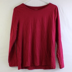 Loft Outlet Women's M Red 100% Cotton Long Sleeve Shirt