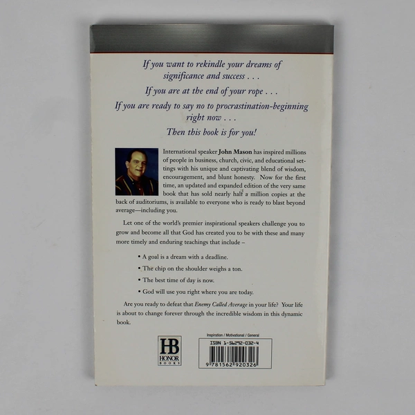 An Enemy Called Average by John L Mason 2003 Updated Paperback