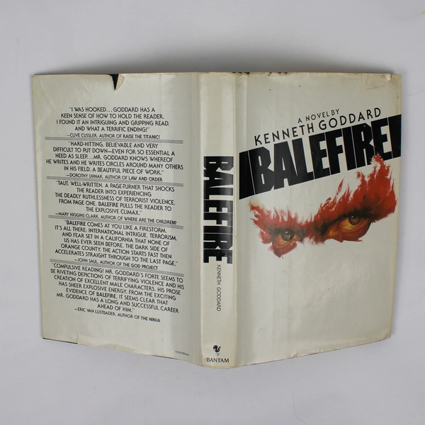 Vintage 1983 Novel Balefire by Kenneth Goddard Hardcover Dust Jacket 1st Edition