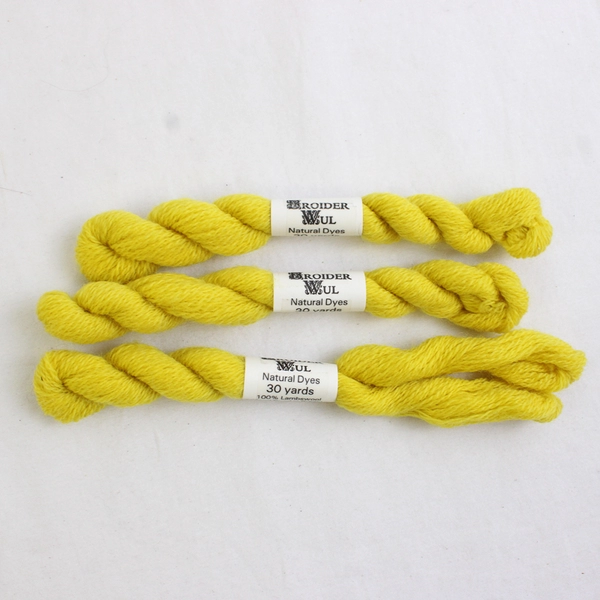 Lot of 11 Broider Wul Lamb's 100% Wool Braids 30 Yds Each Yellow Shades New