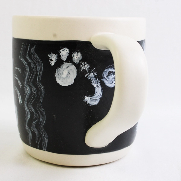 Starbucks Chalkboard Coffee Tea Mug 2009 18 Oz Black Kids Writing #1 Mom