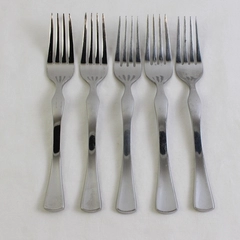 Lot Of 5 Oneida Silver Physique (Stainless) Flatware Salad Forks 7" Long