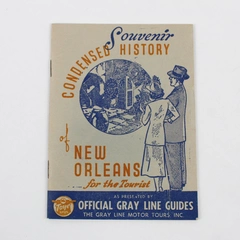 Condensed History of New Orleans Gray Line Sightseeing Bus Tours 1940s Booklet