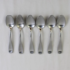 Lot Of 6 Oneida Silver Satin Voss (Stainless) Flatware 5 Teaspoons & 1 Sugar
