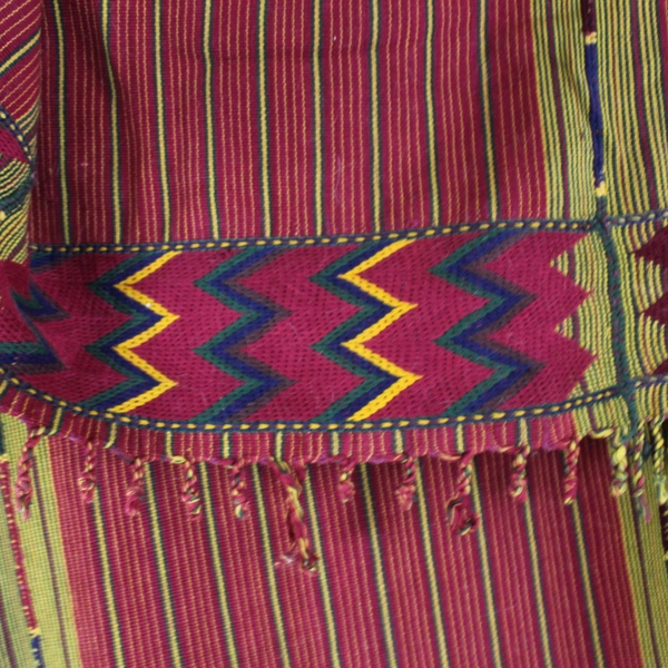 Unbranded Red Striped Woven Throw Blanket 83.5" x 92"