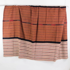 Unbranded Handmade Multicolor Striped Woven Throw Blanket Decorative 77"x 88"