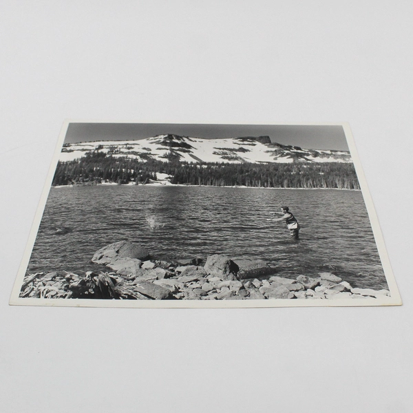 Vintage Three Creeks Lake Fishing 8X10 Photo Sisters Oregon Highway Department