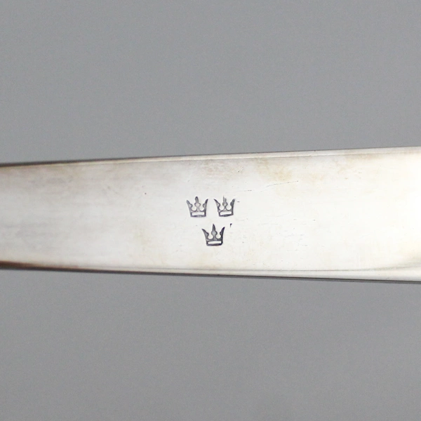 Vtg 2pc Three Crowns Silversmiths Silverplated Salad Serving Set Ingrid Pattern