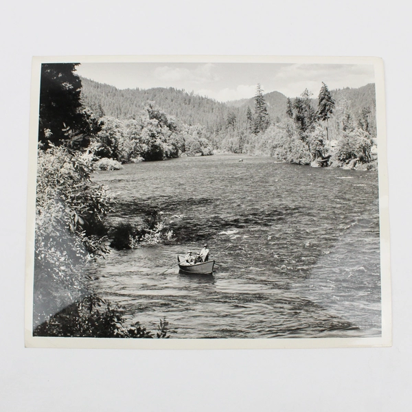 Vintage McKenzie River Drift Boat Fishing 8X10 Photo Oregon Highway Department
