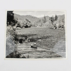 Vintage McKenzie River Drift Boat Fishing 8X10 Photo Oregon Highway Department