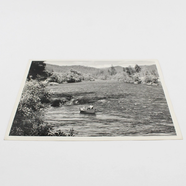 Vintage McKenzie River Drift Boat Fishing 8X10 Photo Oregon Highway Department