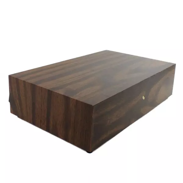 Vintage Wooden 3-Drawer Cassette Tape Storage Case Holds 36 Tapes