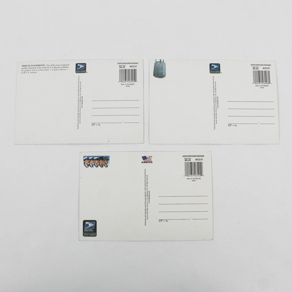 Lot Of 3 USPS Commemorative Stamp Postcards Veterans Women In Military POW MIA 