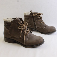 Sporto Brown Faux Leather Bootie Women's Size 7M