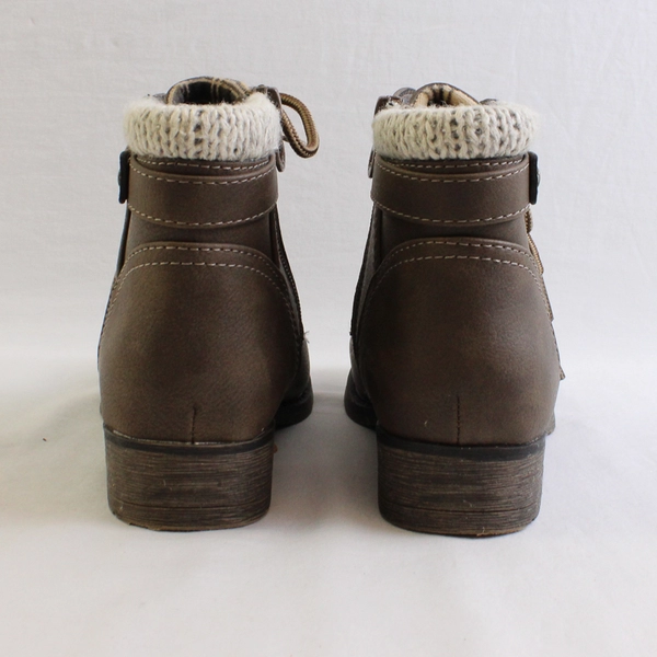 Sporto Brown Faux Leather Bootie Women's Size 7M