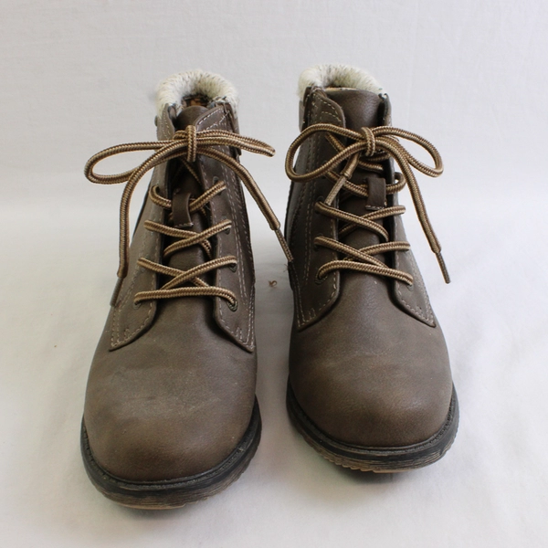 Sporto Brown Faux Leather Bootie Women's Size 7M