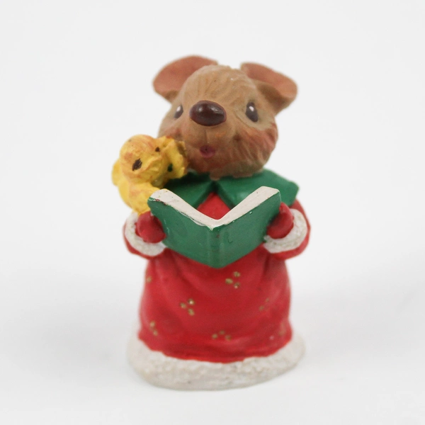 Lot of 2 Russ Berrie & Co. Christmas Mouse Figurines 1980's