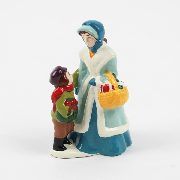 Vintage 1982 Avon McConnells Corners Town Shoppers Victorian Christmas Figure