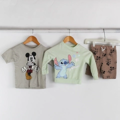 3 Pc Lot Disney Jr. Mickey Mouse Stitch Kids Clothes Size 4T